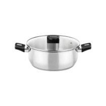 Cratita inox, cu capac, 24cm/4L, "Elite" - Monix