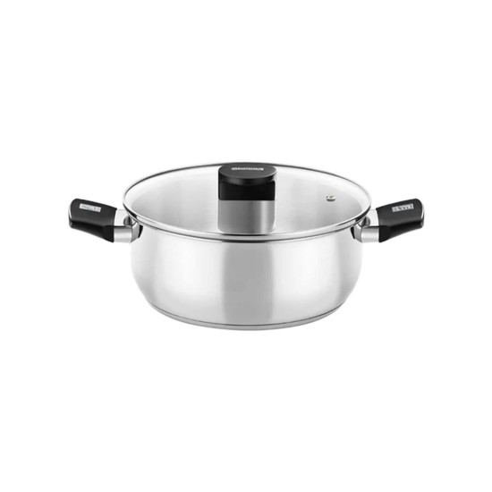 Cratita inox, cu capac, 24cm/4L, "Elite" - Monix