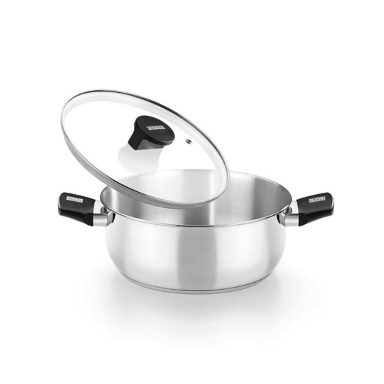 Cratita inox, cu capac, 24cm/4L, "Elite" - Monix