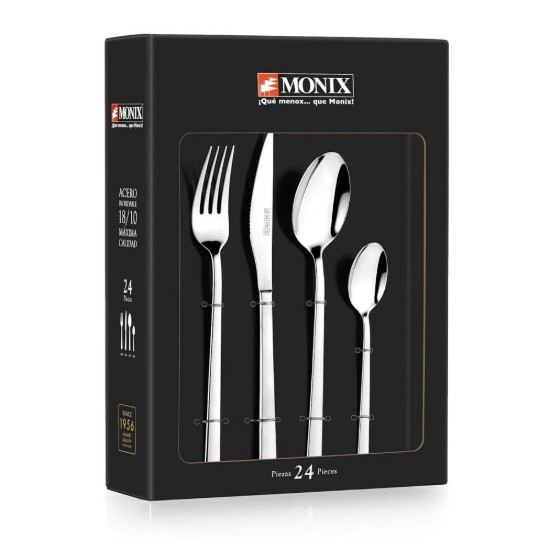 Set tacamuri inox, 24 piese, "Vicenza" - Monix