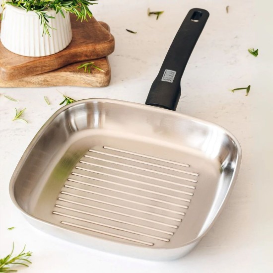 Tigaie grill, inox, 28 x 28 cm, "Elite" - Monix