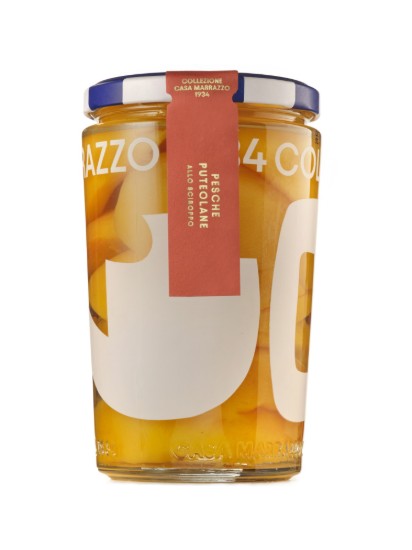 Piersici Puteolane in sirop, 500 g ℮, Casa Marrazzo, Italia
