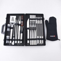 Set 25 piese pentru gratar, inox - Zokura