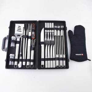 Set 25 piese pentru gratar, inox - Zokura