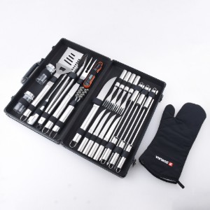 Set 25 piese pentru gratar, inox - Zokura