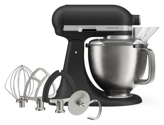 Mixer cu bol 4.7L, Artisan Plus, Model 50, Cast Iron Black - KitchenAid