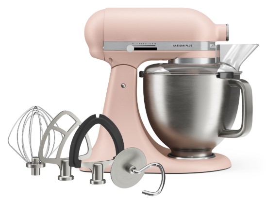 Mixer cu bol 4.7L, Artisan Plus, Model 50, Feather Pink - KitchenAid