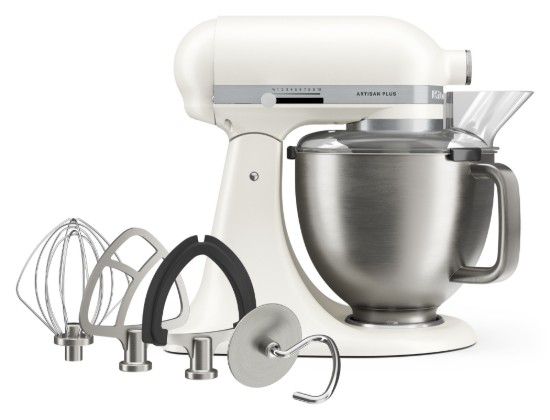 Mixer cu bol 4.7L, Artisan Plus, Model 50, Porcelain White - KitchenAid