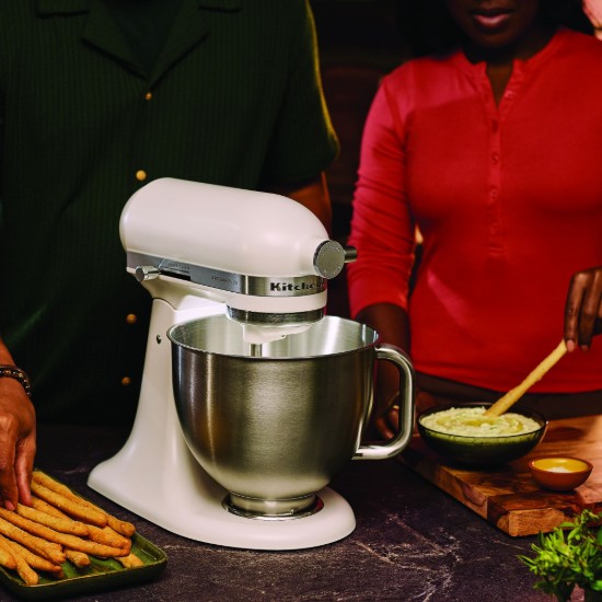 Mixer cu bol 4.7L, Artisan Plus, Model 50, Porcelain White - KitchenAid