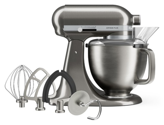 Mixer cu bol 4.7L, Artisan Plus, Model 50, Medallion Silver - KitchenAid