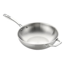 Tigaie wok, 3-Ply, inox, 28cm, "Planet Inox" - Monix