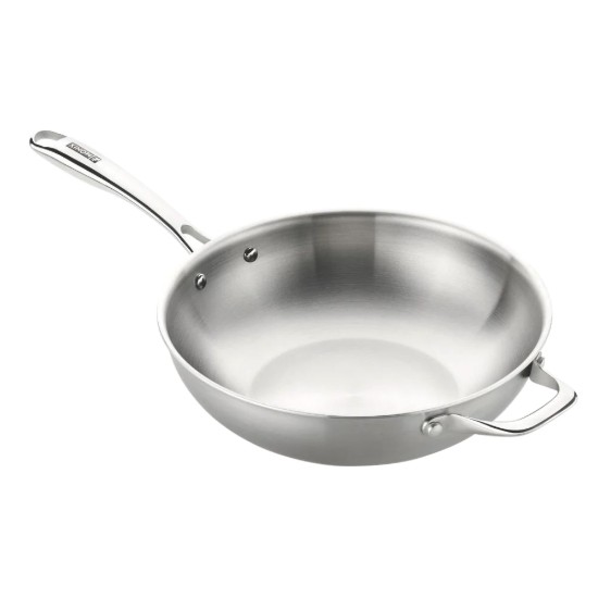 Tigaie wok, 3-Ply, inox, 28cm, "Planet Inox" - Monix