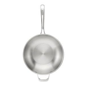 Tigaie wok, 3-Ply, inox, 28cm, "Planet Inox" - Monix