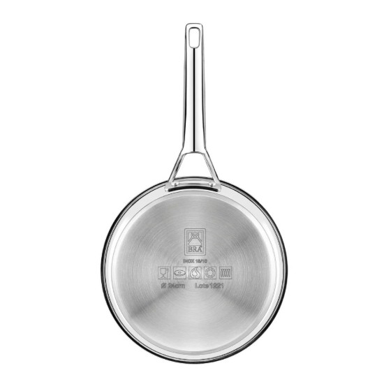 Tigaie inox, 3-Ply, 24 cm, "Signature" - BRA