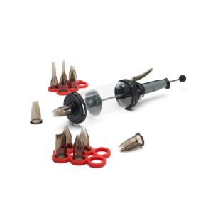 Set seringa patiserie, 4 recipiente si 12 duze, "Le Tube Pro" - de Buyer