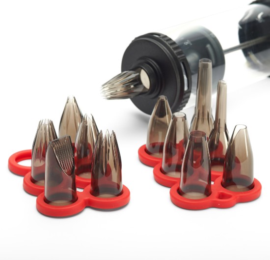 Set seringa patiserie, 4 recipiente si 12 duze, "Le Tube Pro" - de Buyer