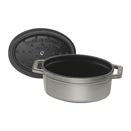 Mini-oala Cocotte, ovala, fonta, 11cm/0,25L, Graphite Grey - Staub