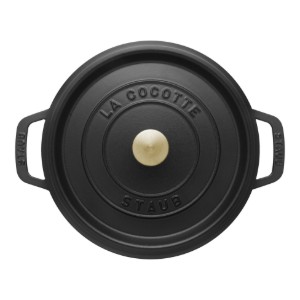 Oala Cocotte fonta, 22cm/2,6L, Black - Staub