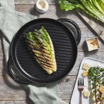 Tigaie grill fonta, 26 cm, Black - Staub