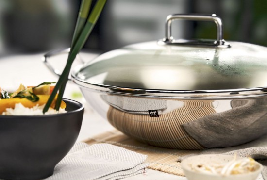 Tigaie wok, cu capac, 3-Ply, 32cm, "ZWILLING Plus" - Zwilling