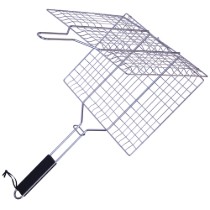 Gratar pliabil pentru friptura si burgeri, inox - Zokura