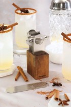 Set 5 ustensile bar, inox, cu suport, "Style Line", Walnut - Microplane