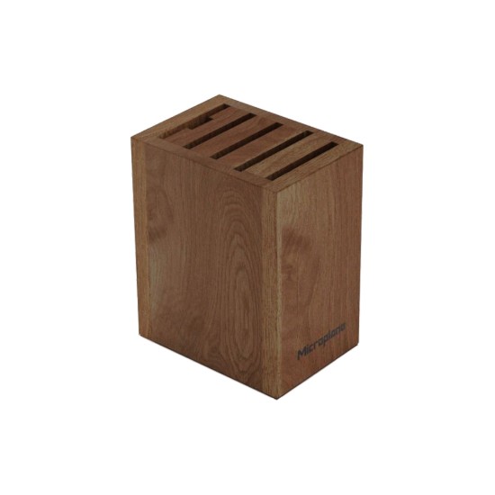 Set 5 ustensile bar, inox, cu suport, "Style Line", Walnut - Microplane