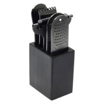 Set 5 ustensile bar, inox, cu acoperire PVD, cu suport, "Style Line", Black - Microplane