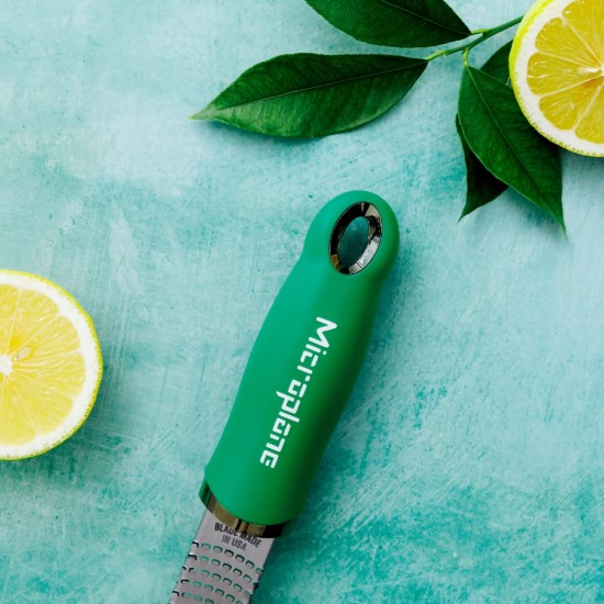 Razatoare clasica, inox chirurgical, 32,5 cm, Fresh Basil Green - Microplane