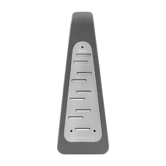 Razatoare multifunctionala, inox, cu 5 suprafete, "PureCut", Dark Grey - Microplane