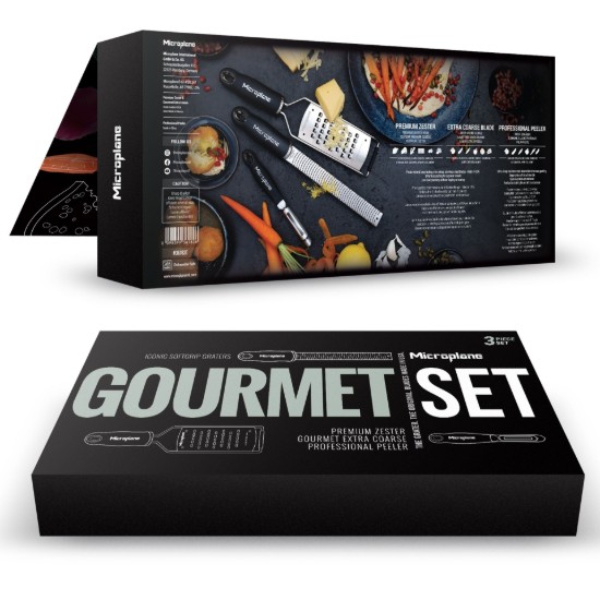 Set 3 ustensile Gourmet, inox - Microplane