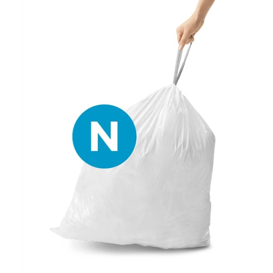 Set saci de gunoi cod N, 45-50 L/ 60 buc, plastic - simplehuman