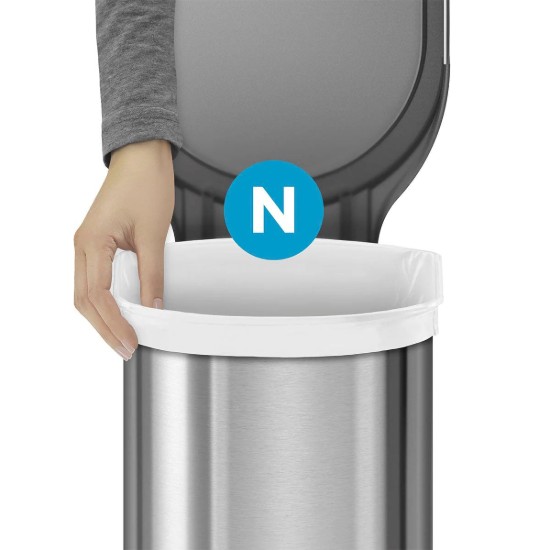 Set saci de gunoi cod N, 45-50 L/ 60 buc, plastic - simplehuman