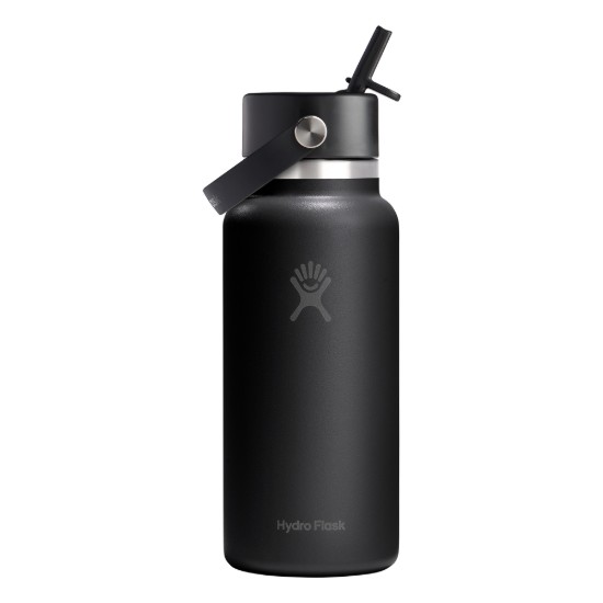 Sticla termos, inox, 950ml, "Wide Straw", Tonal Black - Hydro Flask