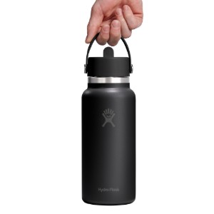 Sticla termos, inox, 950ml, "Wide Straw", Tonal Black - Hydro Flask