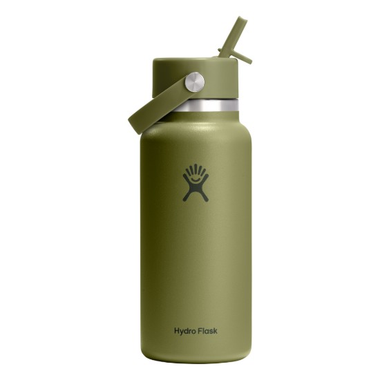 Sticla termos, inox, 950ml, "Wide Straw", Palmer Green - Hydro Flask
