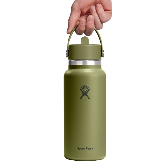 Sticla termos, inox, 950ml, "Wide Straw", Palmer Green - Hydro Flask