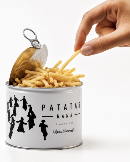 Chipsuri Patatas Nana Fiammiferi Special Edition Mario Giacomelli, 70 gr - Patatas Nana
