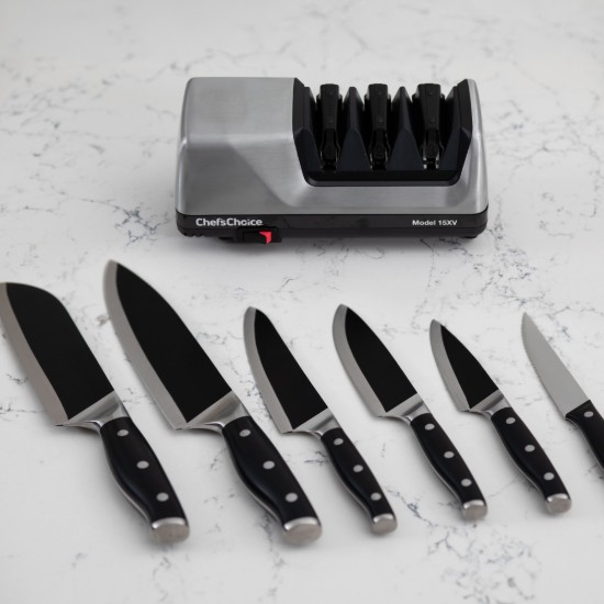 Ascutitor electric de cutite Model 15XV, Platinum - Chef's Choice