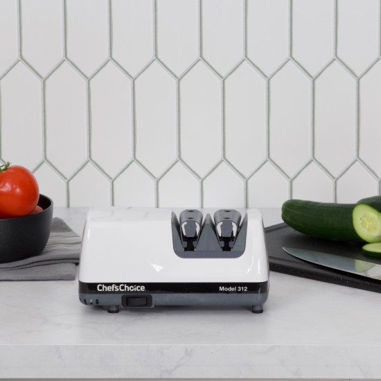 Ascutitor electric de cutite Diamond UltraHone Model 312, White - Chef's Choice