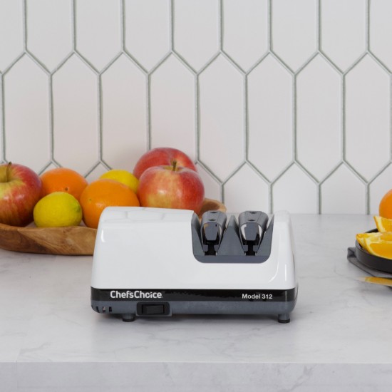 Ascutitor electric de cutite Diamond UltraHone Model 312, White - Chef's Choice