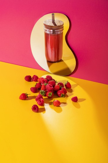 Pahar pentru bubble tea, cu capac si pai, sticla, 650ml - La Cafetiere