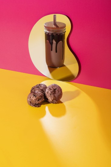Pahar pentru bubble tea, cu capac si pai, sticla, 650ml - La Cafetiere