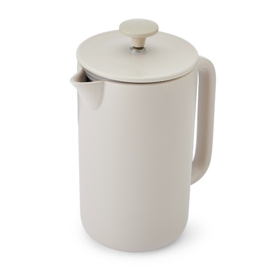 Cafetiera French Press, ceramica, 1L, "Arezzo", Latte - La Cafetiere