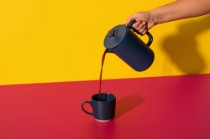 Cafetiera French Press, ceramica, 1L, "Arezzo", Navy - La Cafetiere
