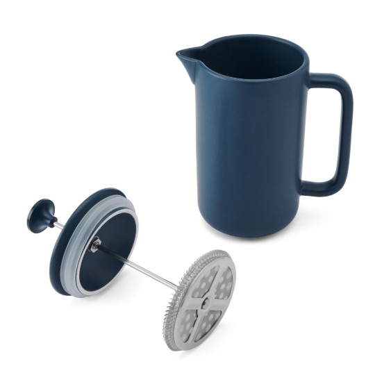 Cafetiera French Press, ceramica, 1L, "Arezzo", Navy - La Cafetiere