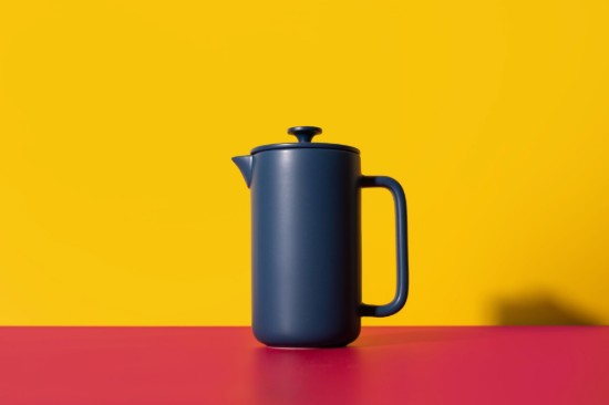 Cafetiera French Press, ceramica, 1L, "Arezzo", Navy - La Cafetiere