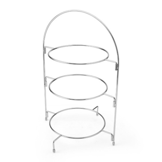 Suport pentru prajituri, cu 3 niveluri, metal, 29 x 19,5 x 43 cm - Artesa