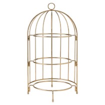 Suport pentru prajituri, cu 3 niveluri, metal, 22 x 22 x 42 cm, Copper - Artesa