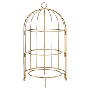 Suport pentru prajituri, cu 3 niveluri, metal, 22 x 22 x 42 cm, Copper - Artesa